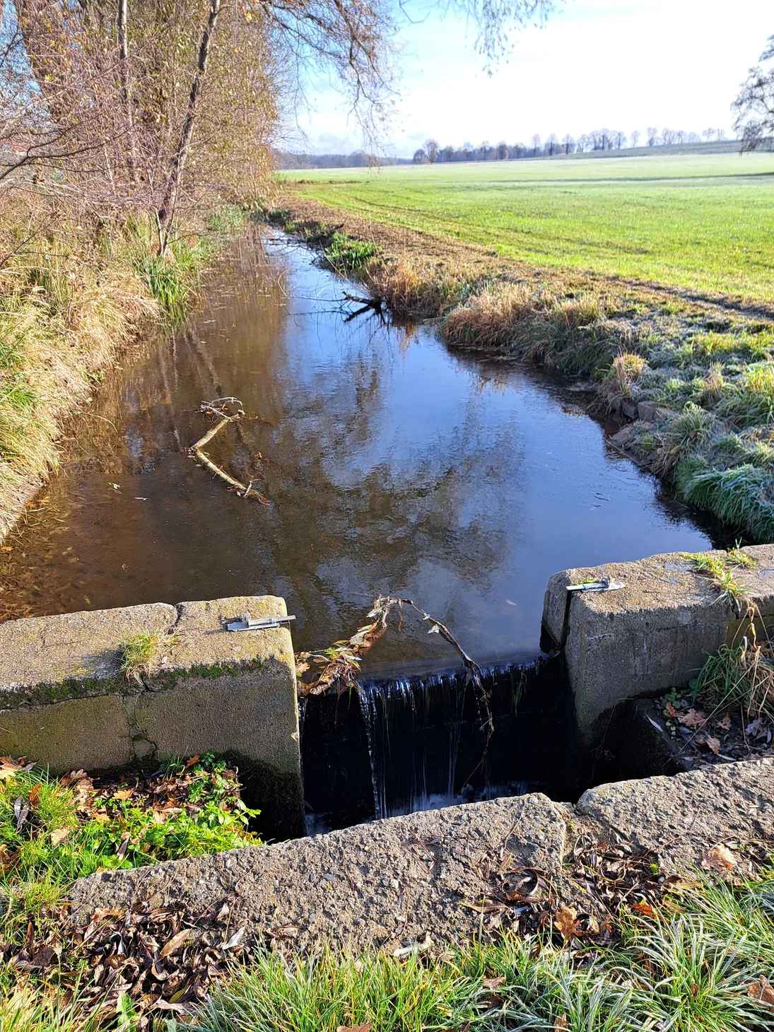 Nicht durchgängiges Querbauwerk