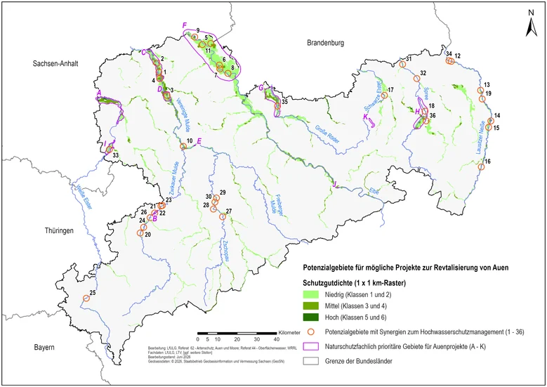 Auenkulisse des Sächsischen Auenprogramms
