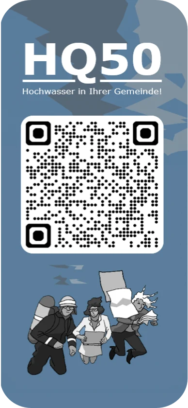 Impressionen graphische Ausführung HQ50 Serious Game und QR Code zum Spiel