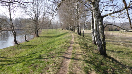 Gewässerlauf der Zwickauer Mulde bei Schlagwitz