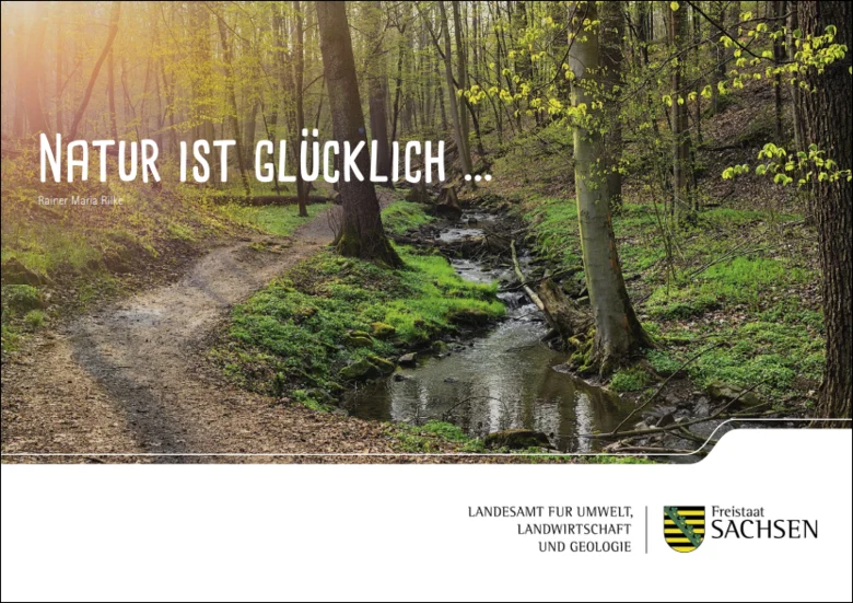 Postkarte »Natur ist glücklich«