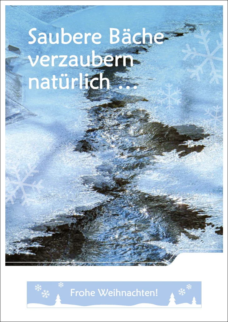 Postkarte »saubere Bäche verzaubern natürlich«